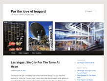 Tablet Screenshot of fortheloveofleopard.com